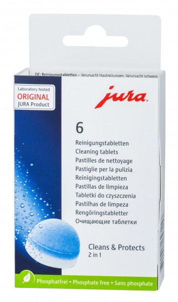 Jura - 2-Phasen Reinigungstabletten 62715 6x