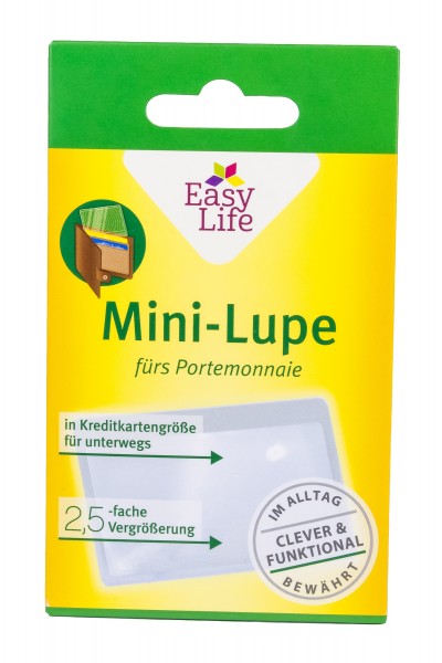 Easy Life mini Lupe fürs Portmonnaie