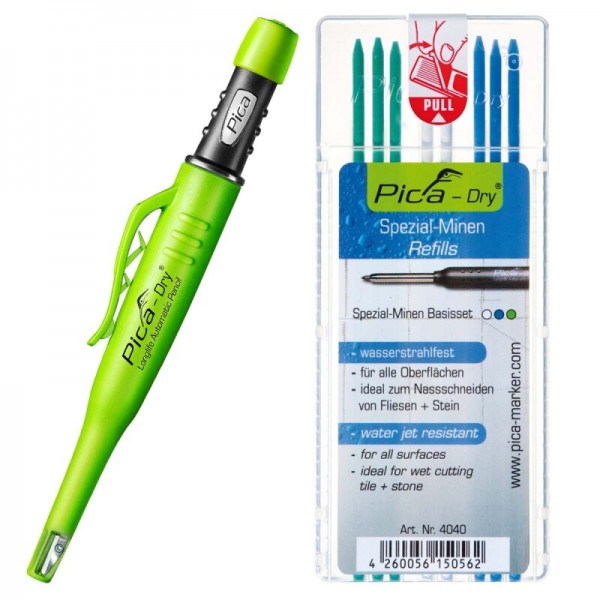 PICA Dry Bundle "Special" Tieflochmarker mit Spezialminen - 3030+4040