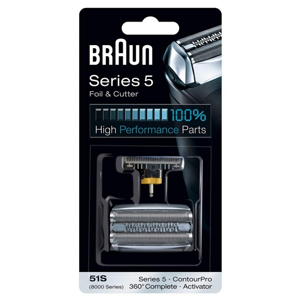 Braun - Scherkopf 51S Kombipack silber