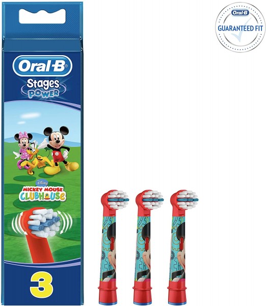 Oral-B - Stages Power Mickey Mouse Aufsteckbürsten EB 10 (3x)