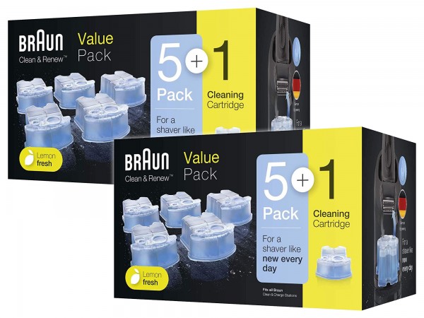 Braun - 2x CCR Cleaning Cartridge 6er Pack / = 12 Cartridges